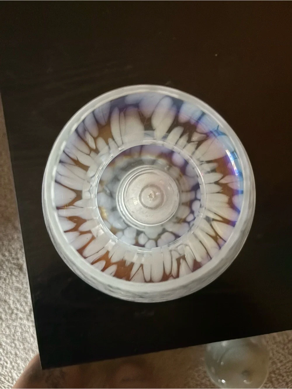 Blown Glass Mushroom Lamp - no bulb